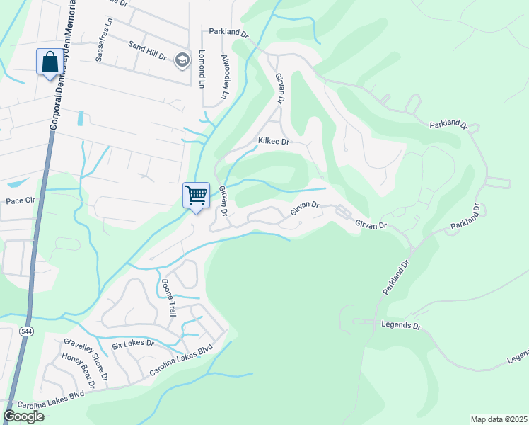 map of restaurants, bars, coffee shops, grocery stores, and more near 4430 Montrose Lane in Myrtle Beach