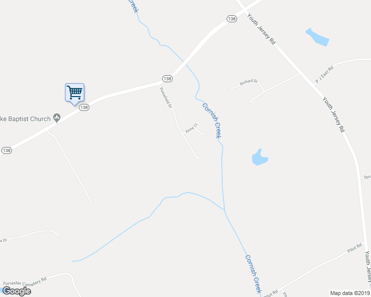 map of restaurants, bars, coffee shops, grocery stores, and more near 546 Pirklefield Drive in Covington