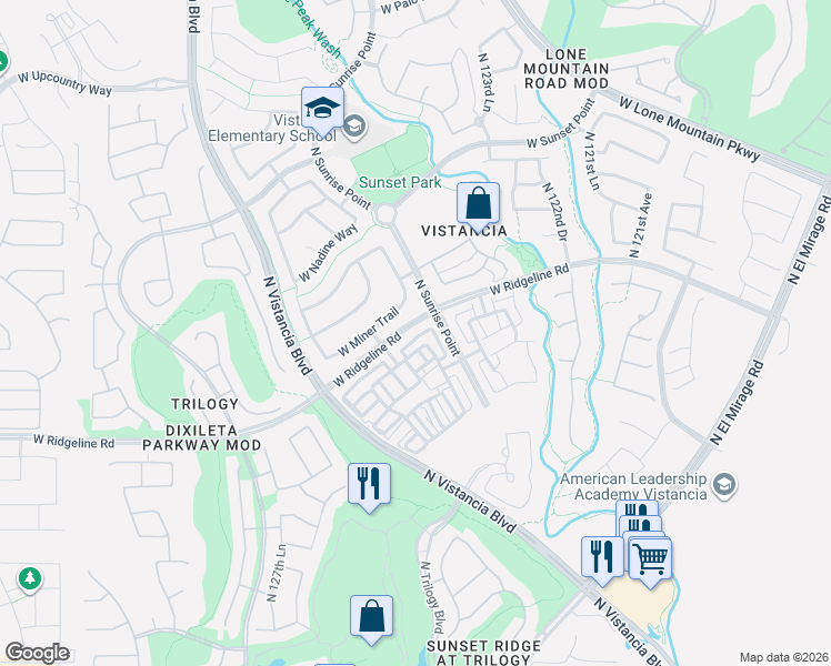 map of restaurants, bars, coffee shops, grocery stores, and more near 29056 North Skippers Avenue in Peoria