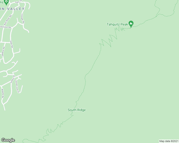 map of restaurants, bars, coffee shops, grocery stores, and more near South Ridge Trail in Mountain Center