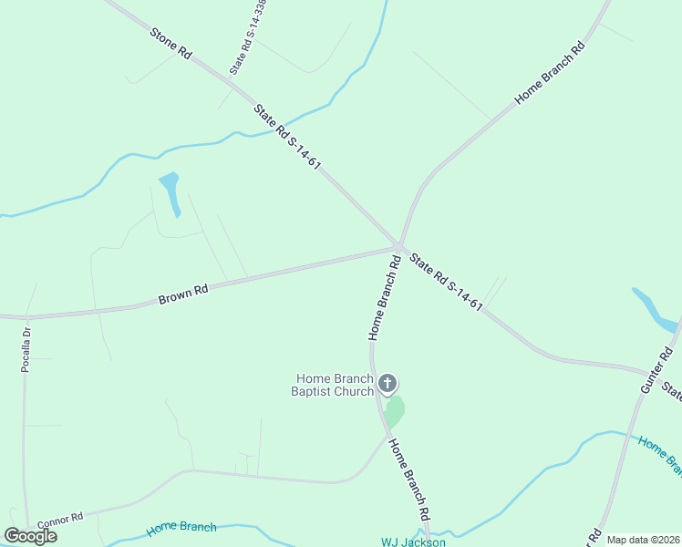 map of restaurants, bars, coffee shops, grocery stores, and more near Brown Road in Manning