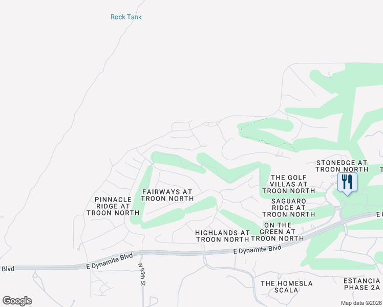 map of restaurants, bars, coffee shops, grocery stores, and more near 9687 East Balancing Rock Road in Scottsdale