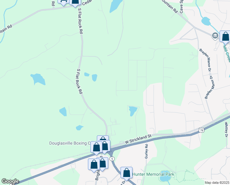 map of restaurants, bars, coffee shops, grocery stores, and more near 8507 Polston Place in Douglasville