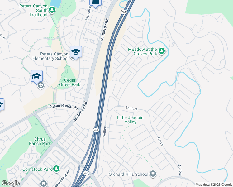 map of restaurants, bars, coffee shops, grocery stores, and more near in Irvine