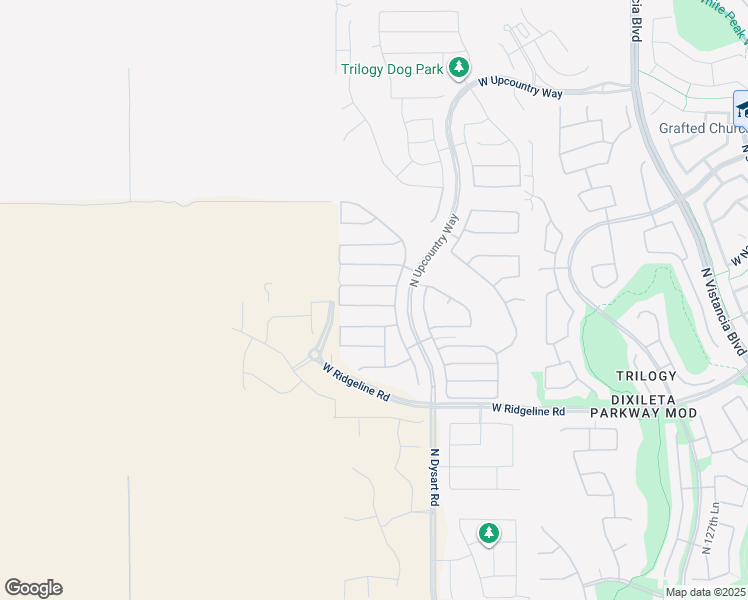 map of restaurants, bars, coffee shops, grocery stores, and more near 13405 West Domino Drive in Peoria