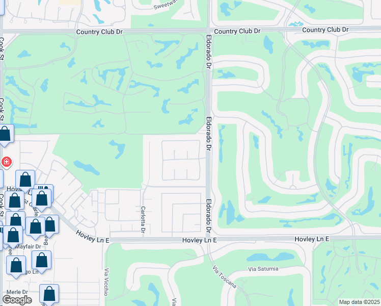 map of restaurants, bars, coffee shops, grocery stores, and more near 5 Amalfi Drive in Palm Desert