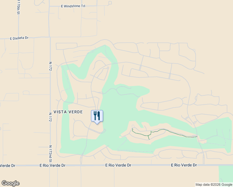 map of restaurants, bars, coffee shops, grocery stores, and more near 17715 East Cindercone Road in Scottsdale