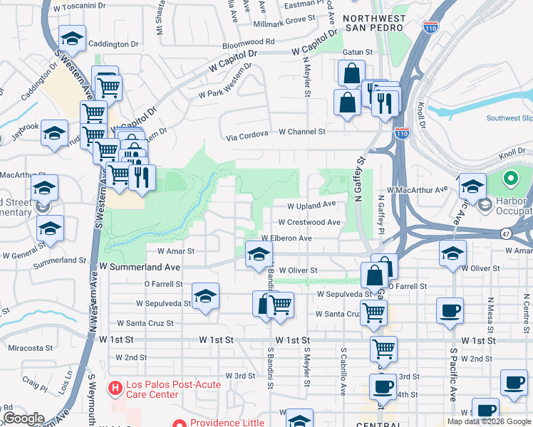 map of restaurants, bars, coffee shops, grocery stores, and more near 737 North Bandini Street in Los Angeles