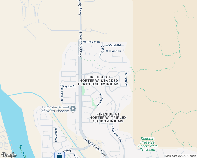 map of restaurants, bars, coffee shops, grocery stores, and more near 2131 West Tallgrass Trail in Phoenix