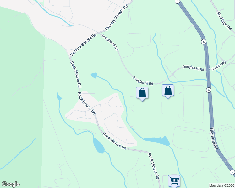 map of restaurants, bars, coffee shops, grocery stores, and more near 2010 Rolling Rock Court in Lithia Springs