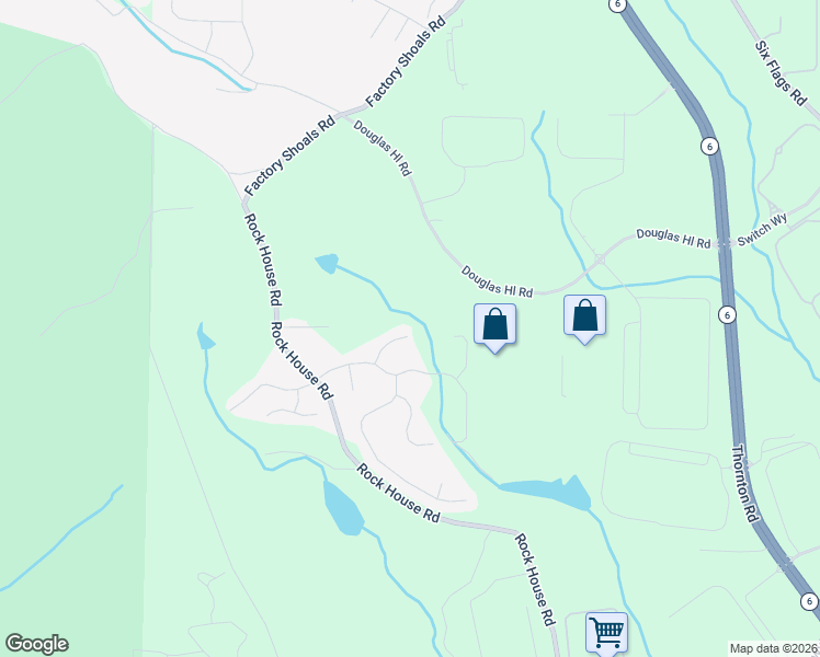 map of restaurants, bars, coffee shops, grocery stores, and more near 2010 Rolling Rock Court in Lithia Springs