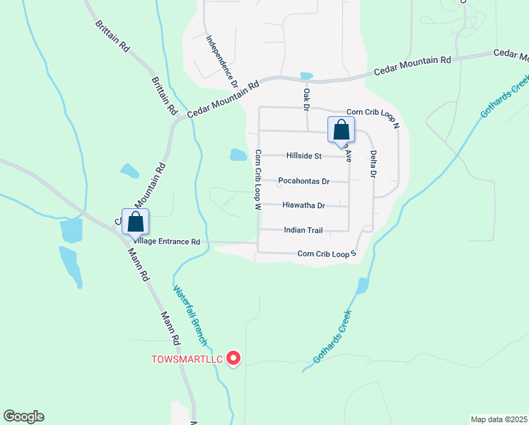 map of restaurants, bars, coffee shops, grocery stores, and more near 7594 Hiawatha Drive in Douglasville