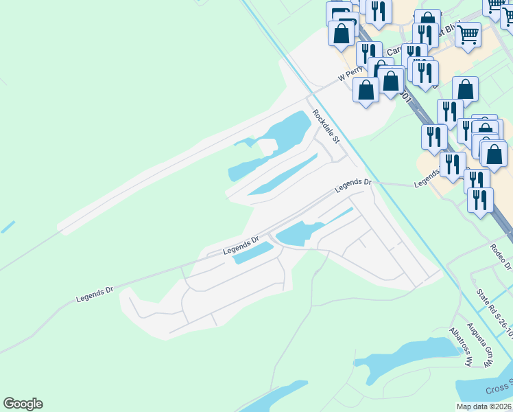 map of restaurants, bars, coffee shops, grocery stores, and more near 489 Overcrest Street in Myrtle Beach
