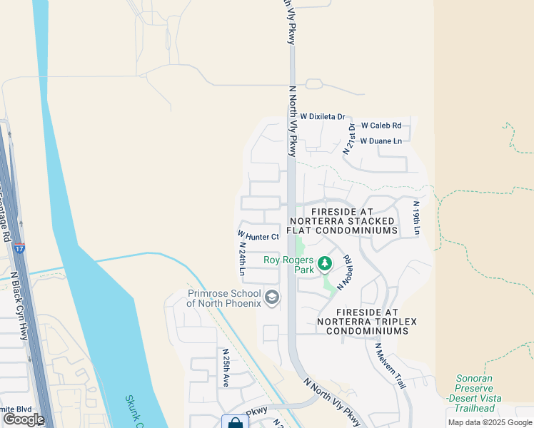 map of restaurants, bars, coffee shops, grocery stores, and more near 2331 West Tallgrass Trail in Phoenix