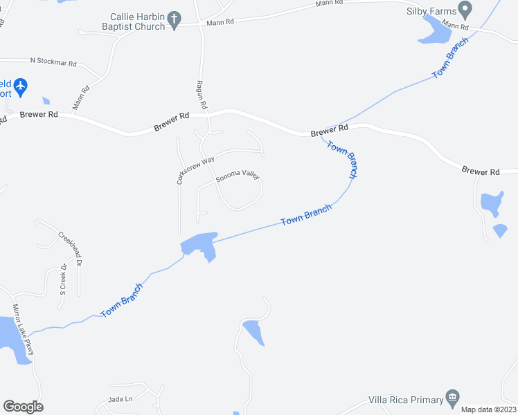 map of restaurants, bars, coffee shops, grocery stores, and more near 2457 Napa Valley Drive in Villa Rica