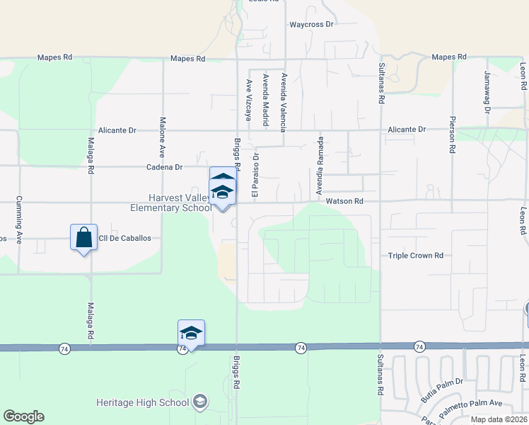 map of restaurants, bars, coffee shops, grocery stores, and more near 25263 Sedona Lane in Homeland