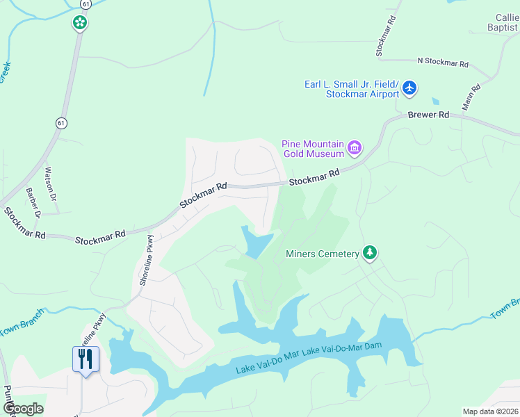 map of restaurants, bars, coffee shops, grocery stores, and more near 2017 Sweet Bay Drive in Villa Rica