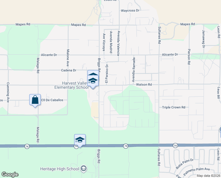 map of restaurants, bars, coffee shops, grocery stores, and more near 25263 Sedona Lane in Homeland
