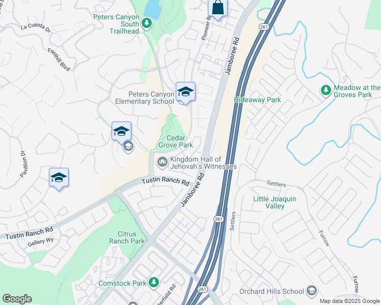 map of restaurants, bars, coffee shops, grocery stores, and more near 11655 Maynard Avenue in Tustin
