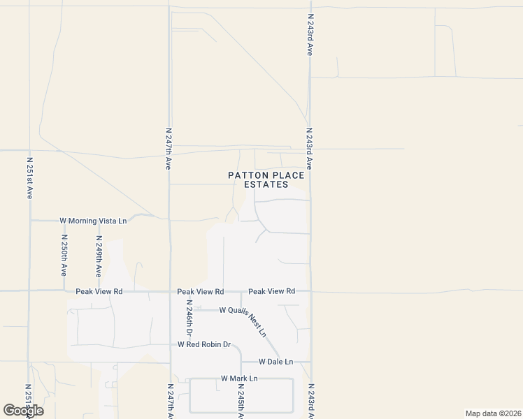 map of restaurants, bars, coffee shops, grocery stores, and more near 24421 West Morning Vista Lane in Wittmann