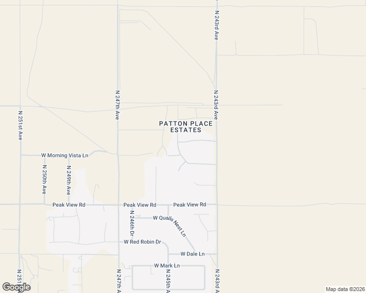 map of restaurants, bars, coffee shops, grocery stores, and more near 24421 West Morning Vista Lane in Wittmann