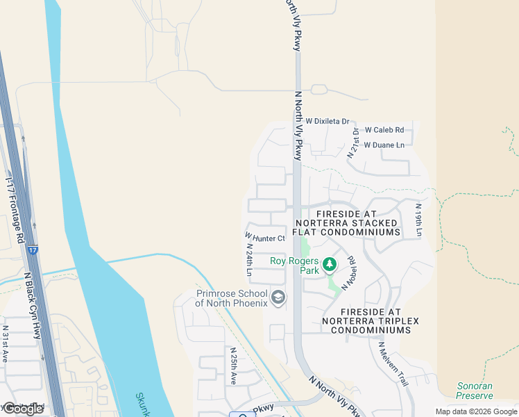 map of restaurants, bars, coffee shops, grocery stores, and more near 2406 West Tallgrass Trail in Phoenix