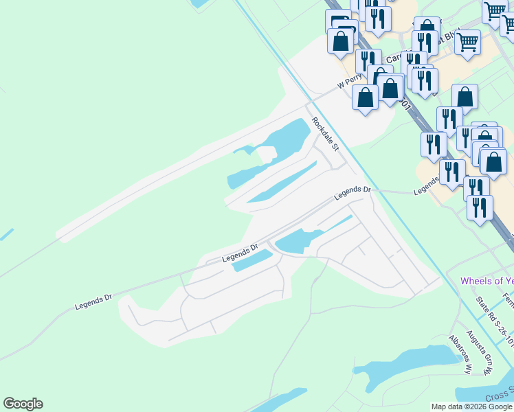 map of restaurants, bars, coffee shops, grocery stores, and more near 489 Overcrest Street in Myrtle Beach