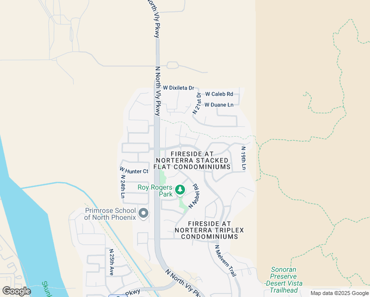 map of restaurants, bars, coffee shops, grocery stores, and more near 2131 West Tallgrass Trail in Phoenix