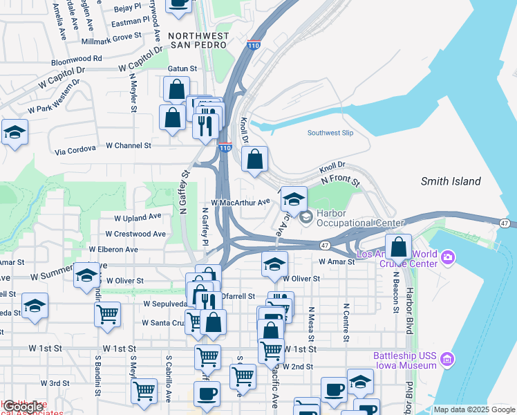 map of restaurants, bars, coffee shops, grocery stores, and more near 453 West Elberon Avenue in Los Angeles