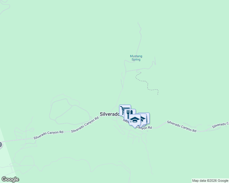 map of restaurants, bars, coffee shops, grocery stores, and more near in Silverado