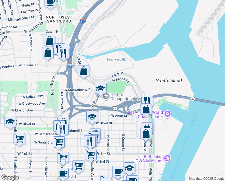 map of restaurants, bars, coffee shops, grocery stores, and more near 334 Viewland Place in Los Angeles