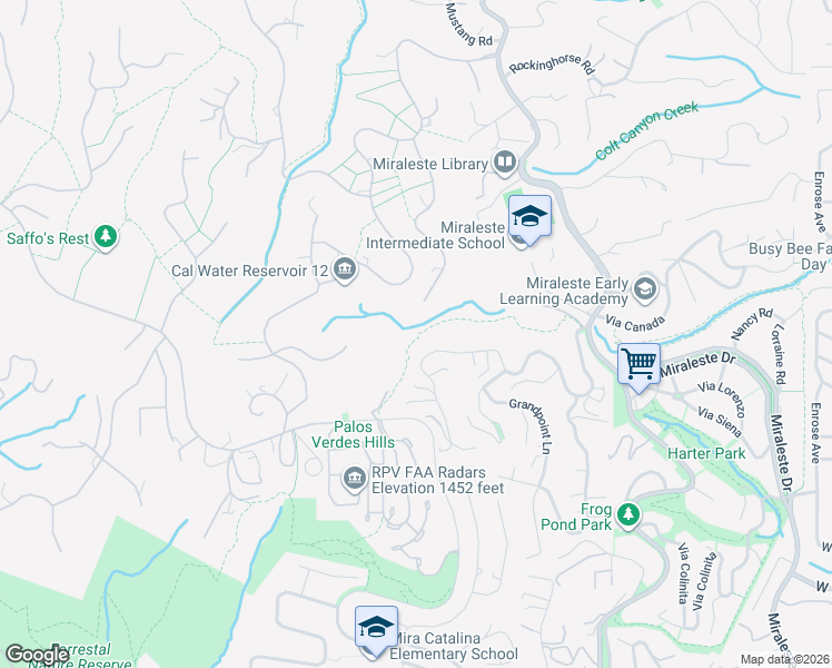 map of restaurants, bars, coffee shops, grocery stores, and more near 3227 Crownview Drive in Rancho Palos Verdes