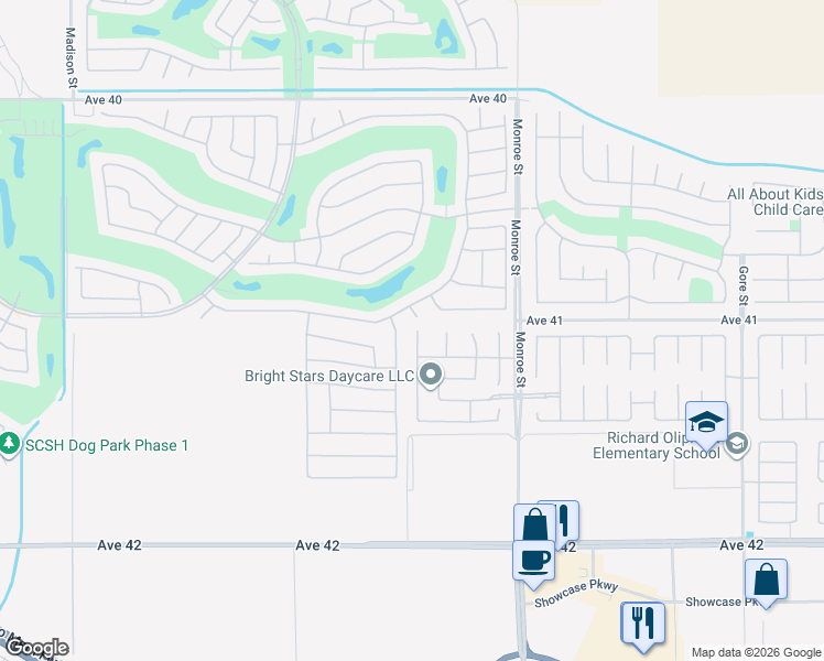 map of restaurants, bars, coffee shops, grocery stores, and more near 41045 Corte Nella Vita in Indio