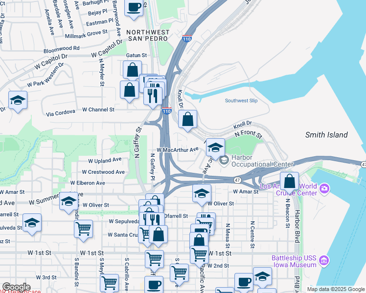 map of restaurants, bars, coffee shops, grocery stores, and more near 932 1/2 North Grand Avenue in Los Angeles