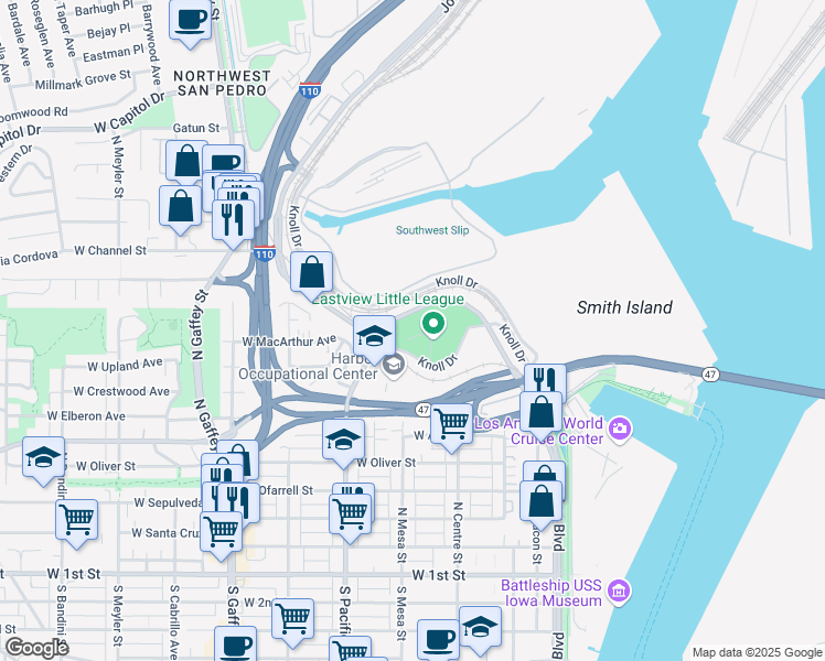 map of restaurants, bars, coffee shops, grocery stores, and more near 334 Viewland Place in Los Angeles