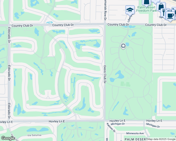 map of restaurants, bars, coffee shops, grocery stores, and more near 830 Hawk Hill Trail in Palm Desert