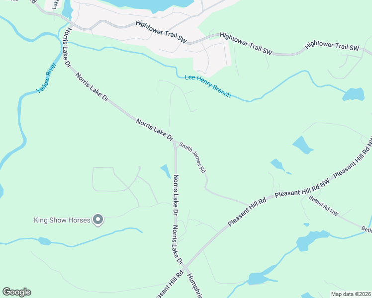 map of restaurants, bars, coffee shops, grocery stores, and more near 8566 Smith James Road in Snellville