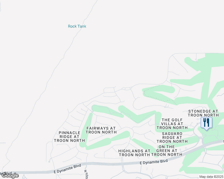 map of restaurants, bars, coffee shops, grocery stores, and more near 9687 East Cinder Cone Trail in Scottsdale