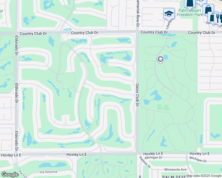 map of restaurants, bars, coffee shops, grocery stores, and more near 790 Hawk Hill Trail in Palm Desert