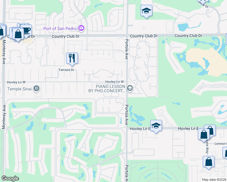 map of restaurants, bars, coffee shops, grocery stores, and more near 162 Wimbledon Court in Palm Desert