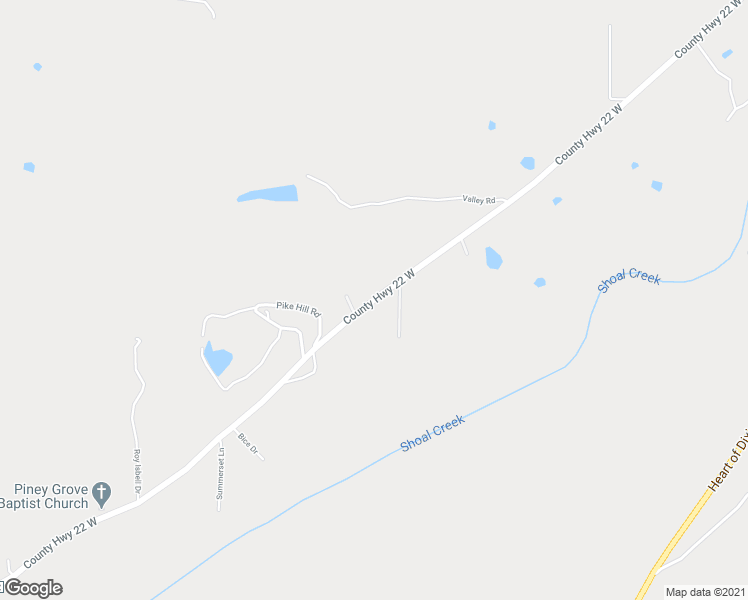 map of restaurants, bars, coffee shops, grocery stores, and more near County Road 22 in St. Clair County