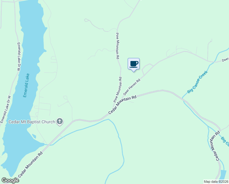 map of restaurants, bars, coffee shops, grocery stores, and more near 8536 Pine Mountain Road in Pinson