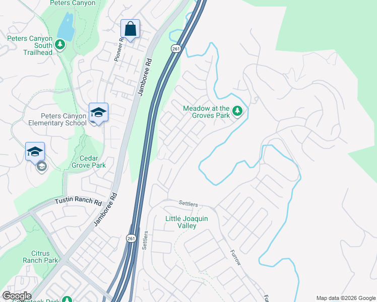 map of restaurants, bars, coffee shops, grocery stores, and more near 66 Derby in Irvine