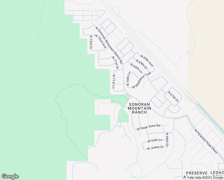 map of restaurants, bars, coffee shops, grocery stores, and more near 29502 North 71st Lane in Peoria