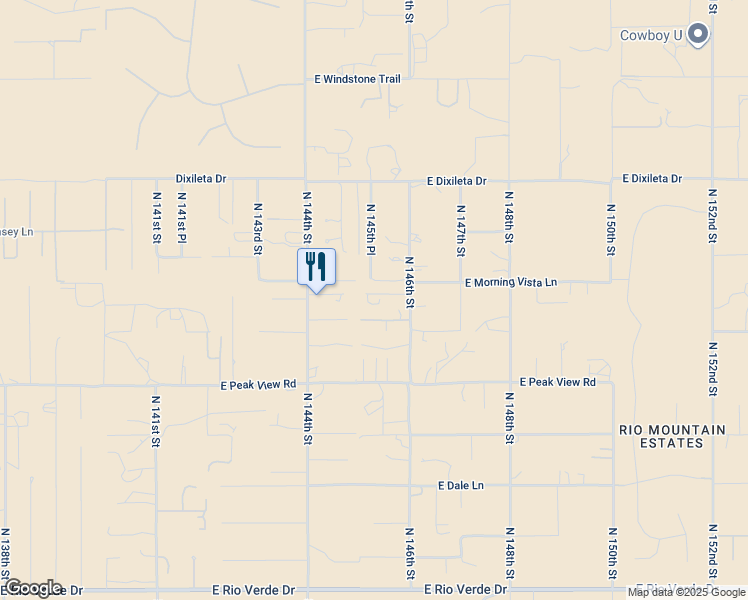 map of restaurants, bars, coffee shops, grocery stores, and more near 29312 North 146th Street in Scottsdale