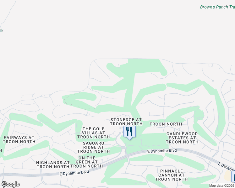 map of restaurants, bars, coffee shops, grocery stores, and more near 10168 East Cinder Cone Trail in Scottsdale