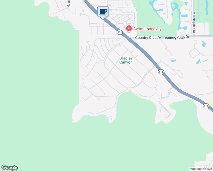 map of restaurants, bars, coffee shops, grocery stores, and more near 70260 Carson Road in Rancho Mirage