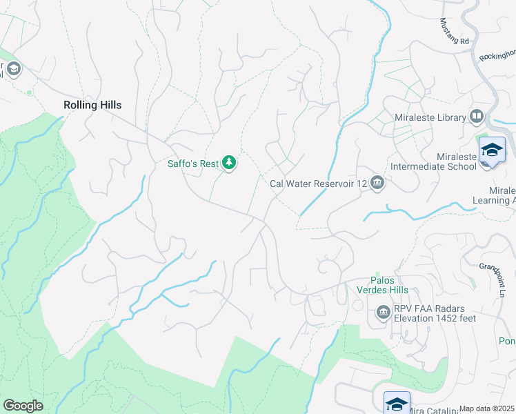 map of restaurants, bars, coffee shops, grocery stores, and more near in Rolling Hills