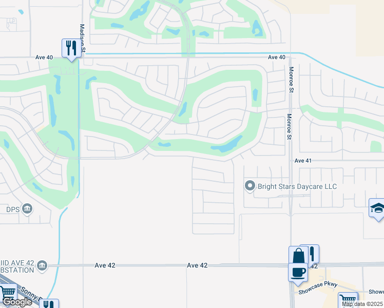 map of restaurants, bars, coffee shops, grocery stores, and more near 81520 Camino Los Milagros in Indio