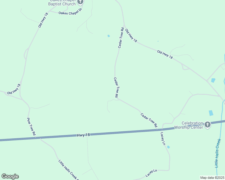 map of restaurants, bars, coffee shops, grocery stores, and more near 16397 Alabama 18 in Vernon